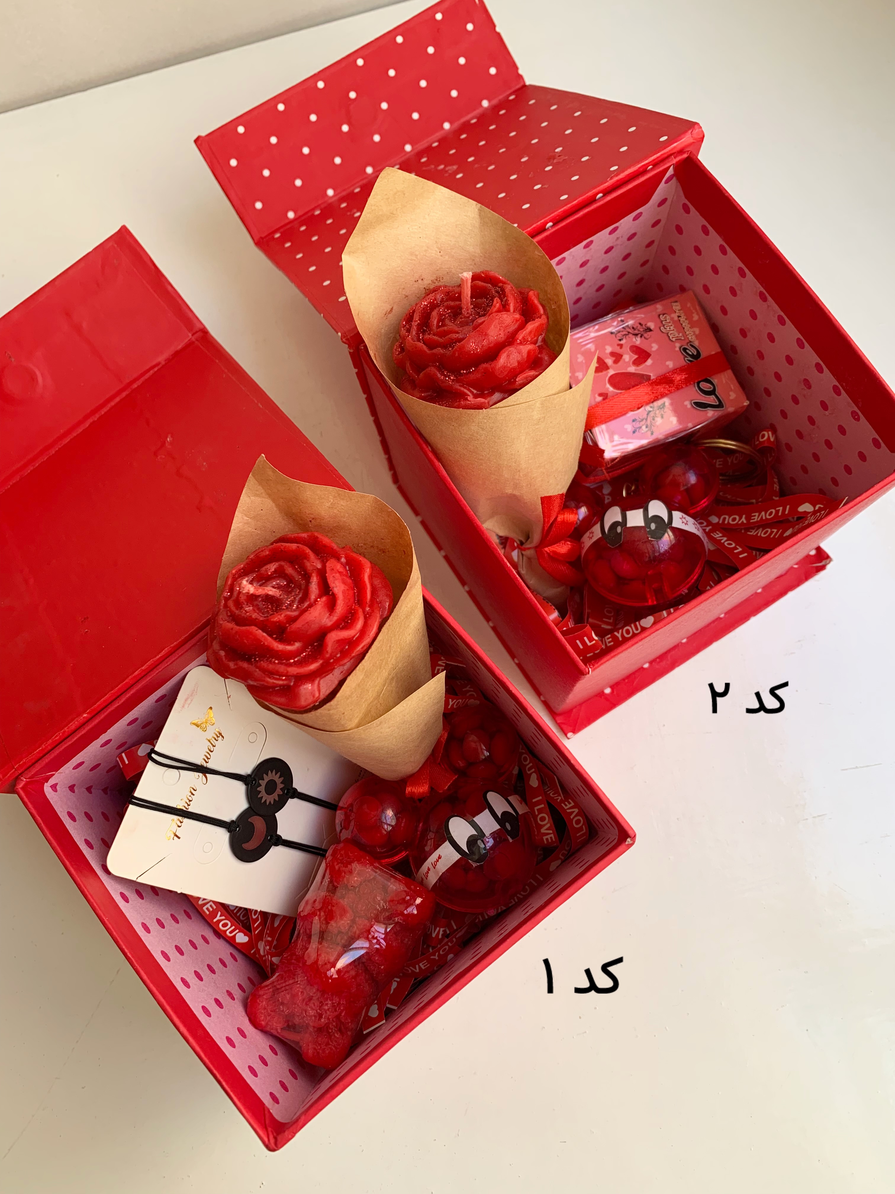باکس کادویی قرمز دخترانه